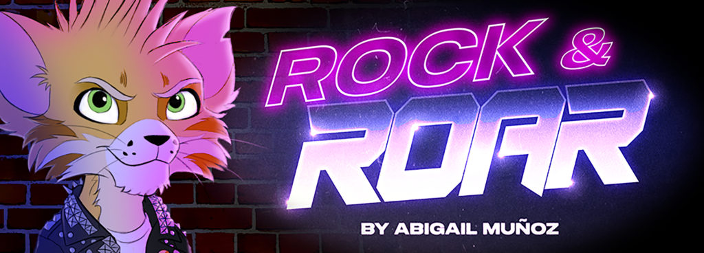 Logo for the webcomic Rock and Roar